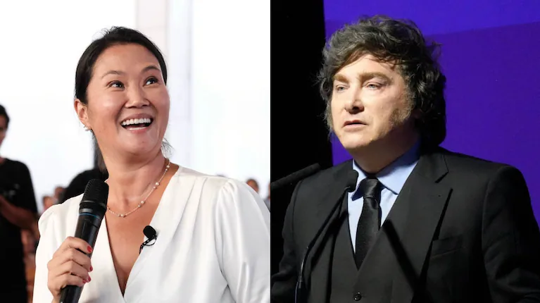 Milei llamó a Keiko Fujimori después de su victoria electoral y analiza viajar a Perú para la asunción